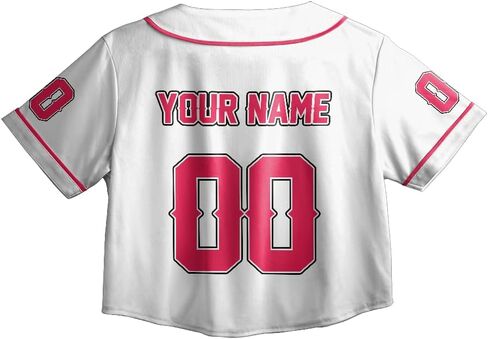ThuhaTree Store Personalized Name Sports Puerto Rico Lovers AOP Crop Top Baseball Jersey XS-XL (Style 10) in Saudi Arabia