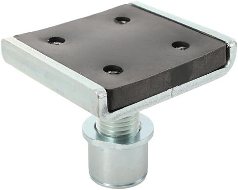 محول رفع الشاحنة واسع للغاية ومنصات رفع سيارات الدفع الرباعي - محولات رفع السيارة 4 قطع للمصاعد ذات العمودين | سعة 3-5 طن، مطاط مضاد للانزلاق لحماية الطلاء والإطار (فضي/أسود) in Kuwait