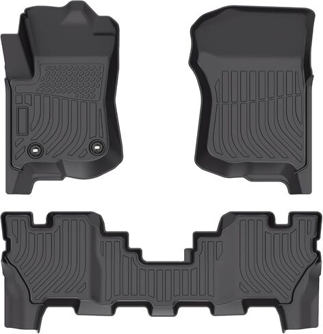 سجادات أرضية لسيارة Toyota Landcruiser 2024، تناسب جميع الأحوال الجوية، غطاء كامل للحماية، بطانات أرضية الصف الأول والثاني، سجادات السيارة in Kuwait