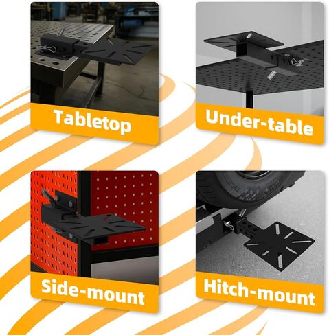 حامل ملزمة ربط، حامل مطحنة مقعد للخدمة الشاقة ولوحة ملزمة وصلة مقطورة لجهاز استقبال 2 بوصة، حامل ملزمة قابل للتعديل لتركيب الونش، ملزمة الأنابيب - ملحقات وصلة وصل متينة لطاولة العمل والاستخدام المحمول in Kuwait