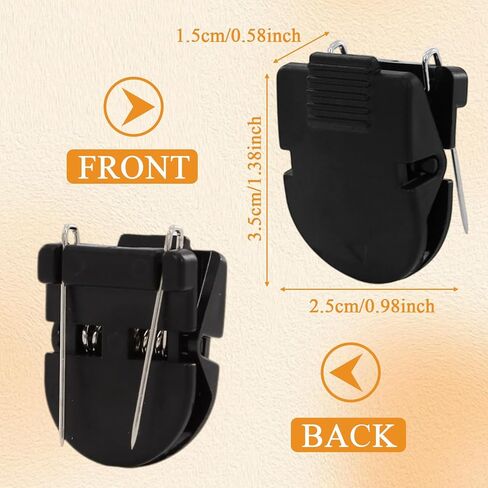 20 PCS Cubicle Clips, Plastic Cubicle Clips for Fabric Walls for Hanging Photos, Notes, Memos(Black) in Kuwait