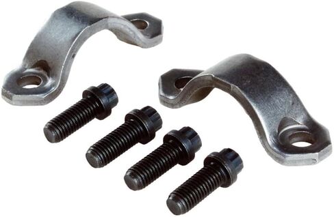 KarParts360 For Jeep Wrangler 1997-2006 Universal Joint Strap Kit | Front And Rear | Unpainted | Made Of Steel | With 12-Point Bolts in Saudi Arabia