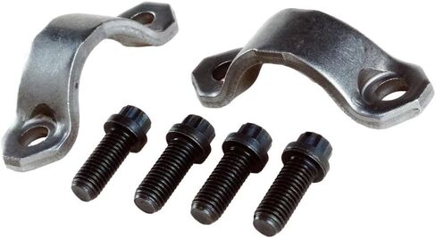 KarParts360 For Jeep Wrangler 1997-2006 Universal Joint Strap Kit | Front And Rear | Unpainted | Made Of Steel | With 12-Point Bolts in Saudi Arabia