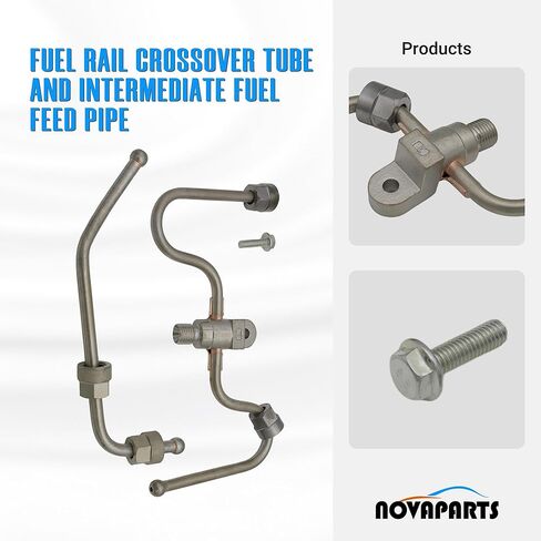 Fuel Rail Crossover Tube and Intermediate Fuel Feed Pipe for Chevy Silverado 1500 Suburban Camaro Tahoe GMC Sierra 1500 Savana Yukon 2014-2021 12677002 12677004 in Saudi Arabia
