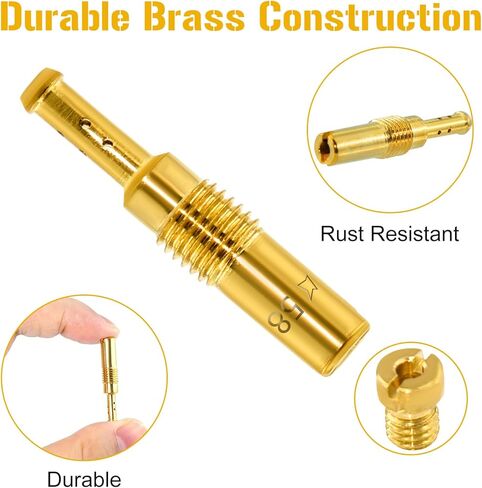 22 Pcs Carburetor Jet Kit — 11 Main & 11 Pilot Jets for PE PWK PZ CG PHBG Carbs, Compatible with Nibbi Honda Keihin Yamaha OKO CVK PWM in Kuwait