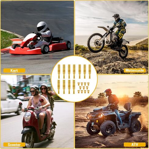 22 Pcs Carburetor Jet Kit — 11 Main & 11 Pilot Jets for PE PWK PZ CG PHBG Carbs, Compatible with Nibbi Honda Keihin Yamaha OKO CVK PWM in Kuwait