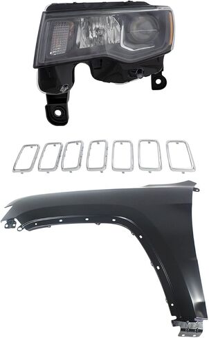 Sawyer Auto Replacement Headlight Kit (Driver Side) fits Jeep Grand Cherokee 2017-2019 3.0L V6 Diesel in Saudi Arabia