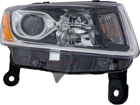 مجموعة المصابيح الأمامية البديلة من سوير تناسب سيارة جيب جراند شيروكي 2014-2016 3.6L V6 Laredo (لا توجد مجموعة فاخرة) مع حشوة بفتحة تهوية in Saudi Arabia