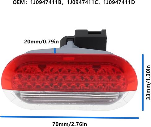 2 Pcs Car Door Interior Panel Warning Lights 1J0947411B 1J0947411C Compatible with VW Golf Beetle Compatible with Jetta in Saudi Arabia