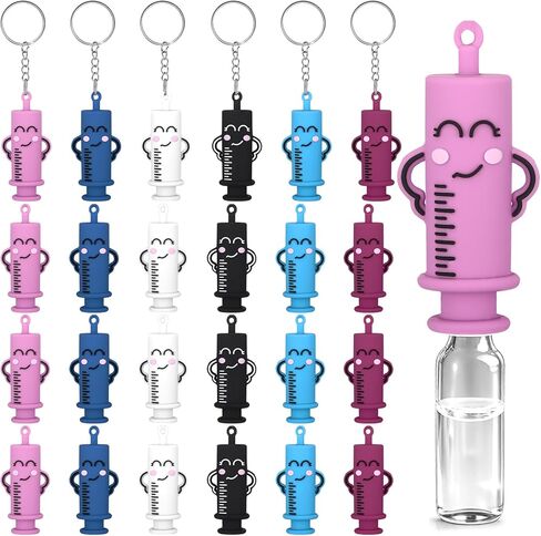 Tondiamo 24 Pcs 24 Pcs Bottle Opener Keychain Bulk, Nurse Appreciation Gifts Nurse Essentials Syringe-Shaped Doctor Medication Vial Opener Breaker Tool for Clinicals, Paramedic Graduation Gift in Saudi Arabia