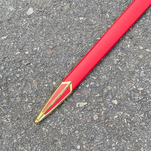 Sauvagine-33.3 بوصة سيف معدني تمبلار نايت باللونين الأحمر والذهبي - نسخة طبق الأصل من العصور الوسطى الصليبية للكوسبلاي والجمع والعرض in Kuwait