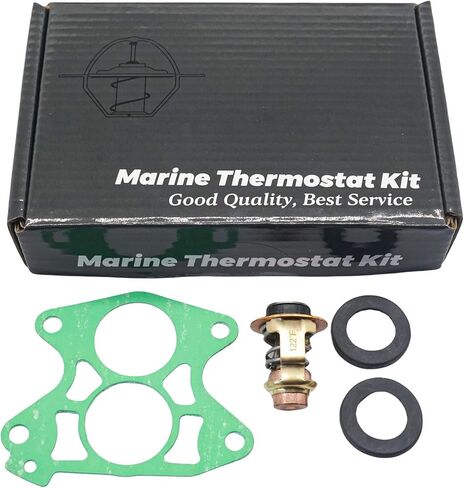 6E5-12411-30 Thermostat Repair Service Kit for Yamaha 2 Stroke 75 90 100 115 130 150 175 200 225 250 HP Outboard Motors replaces 688-12411 688-12414 Sierra 18-3540 in Kuwait