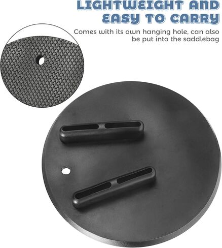 Motorcycle Kickstand Pad,Car Accessories Black Round Motorcycle Kickstand Plate,Kick Stand Pad Automotive Replacement,Suitable for All Motorcycles Off-Road Vehicles with Side Stands in Saudi Arabia
