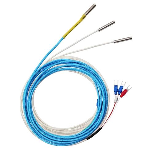 30mm Small Probe Thermocouple Type K J PT100 0-600℃ 0.5/1/2M Braided Shielded Wire Sensor 1Pcs(J Type 1m) in Saudi Arabia