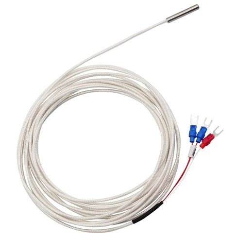 30mm Small Probe Thermocouple Type K J PT100 0-600℃ 0.5/1/2M Braided Shielded Wire Sensor 1Pcs(J Type 1m) in Saudi Arabia