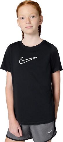 تيشيرت One Fit Dri-FIT بأكمام قصيرة من Nike للفتيات (شعار Swoosh كبير) in Kuwait