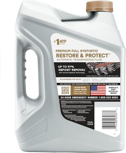 Valvoline Restore & Protect Full Synthetic Automatic Transmission Fluid ATF 1 Gallon in Kuwait