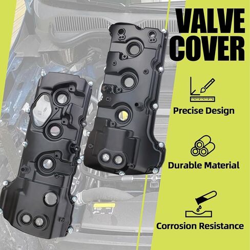 مجموعة غطاء الصمام الألومنيوم متوافقة مع Ford Expedition F 150 Transit 150 250 350 Lincoln Navigator 3.5L V6 2013-2023 استبدال BL3E6K273CB DL3E6K271FA in Saudi Arabia