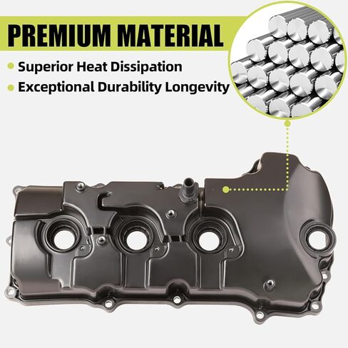 Aluminum Engine Valve Set Cover Left and Right Compatible with 2014-2019 Ford Explorer Flex Taurus Police Lincoln MKT MKS 3.5L in Saudi Arabia