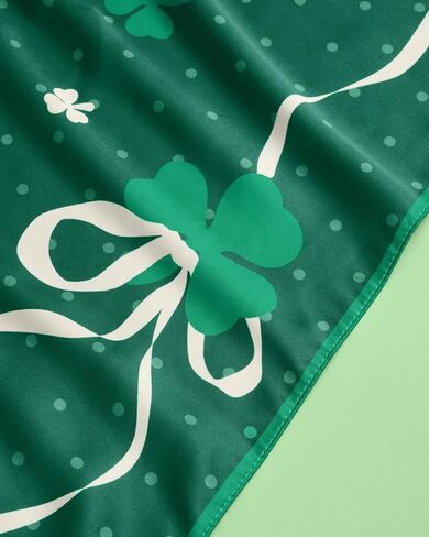 xo، باندانا للحجاب من فيتي سانت باتي | زي أخضر، حفلة عيد القديس باتريك، وشاح حريري، إكسسوار للشعر الأيرلندي، احتفالي، لاكي فيبي، قبلني أنا أيرلندي، زحف الحانة، شامروك in Saudi Arabia