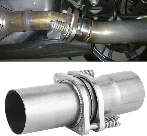 BRRNOO Flange Repair Piping Kit, Flange Repair Pipe Kit Pipe with Spring Screw/Fastener Stainless Steel for Most Vehicles in Saudi Arabia