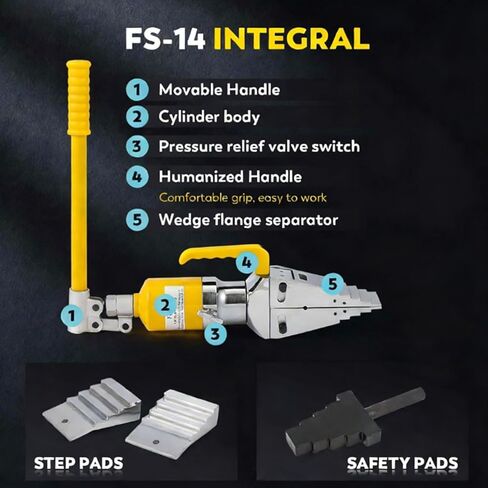 Hydraulic Flange Spreader Splitter, Portable Hydraulic Flange Separator Manual Expansion Separation Tools for Emergency in Case of Road Accidents, Manual Tension Pliers in Steel Alloy in Saudi Arabia