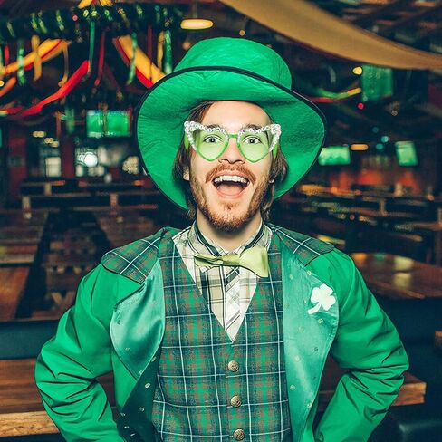St Patricks Day Glasses Shamrock Sunglasses 2Pairs Irish St Patrick's Day Outfit for Women Leprechaun Costume Fashion Glasses Saint Patricks Accessories Party Favors Decorations Supplies in Saudi Arabia