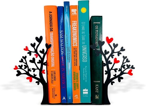 Geguton Liam Classic Bookend – Steel Epoxy-Coated – Decorative Book Support Pair for Living Room, Home Office or Gift in Saudi Arabia