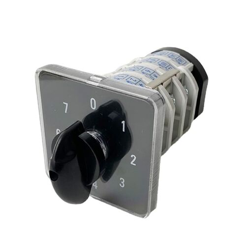 Rotary Switch knob 8 Position 0-7 YMZ12-32/4 Universal Manual Electrical Changeover cam Switch 32A 690V 4 Section in Saudi Arabia