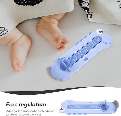 LIFKOME Shoe Size Measurer and Foot Gauge Ruler Blue Animal Foot Measurement Tool for Babies Home Shoe Measuring Device for Accurate Fit in Saudi Arabia