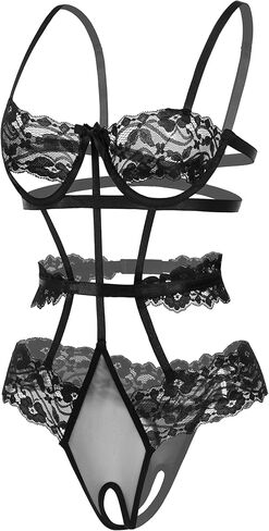 Avidlove Lingerie For Women Lace Bodysuit Strappy Underwired Babydoll Sleepwear One Piece Body Suit in Saudi Arabia
