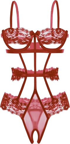 Avidlove Lingerie For Women Lace Bodysuit Strappy Underwired Babydoll Sleepwear One Piece Body Suit in Saudi Arabia
