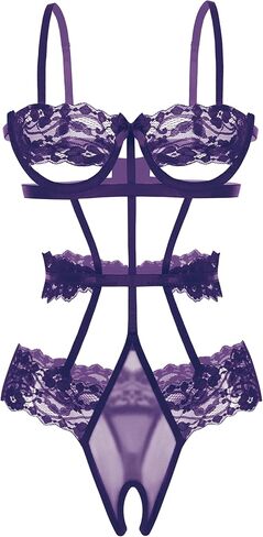 Avidlove Lingerie For Women Lace Bodysuit Strappy Underwired Babydoll Sleepwear One Piece Body Suit in Saudi Arabia
