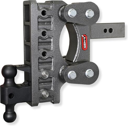 GEN-Y Hitch Heavy Duty Tow Hitch for 2.5" Receiver - 9" Drop/Rise with 5 Adjustable Positions, Includes Dual Ball Mount, Pintle Lock and Pins, 32,000 lbs Towing Capacity, 3,500 lbs Tongue Weight in Saudi Arabia