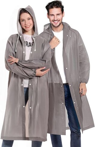 Ponchos Family Pack, (8 Pack) Rain Poncho for Adults Disposable Emergency Rain Ponchos in Saudi Arabia