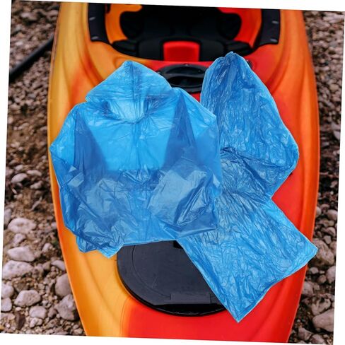 3 Sets Disposable Windproof Hooded Raincoat and Pants for Adults Thick Plastic Rain Poncho Suit for Sports Hiking and Cycling Random Color in Saudi Arabia