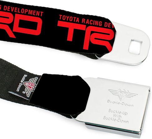 حزام تويوتا، حزام بإبزيم حزام الأمان، شعار Toyota Racing Development TRD أسود أحمر، قابل للتعديل in Saudi Arabia