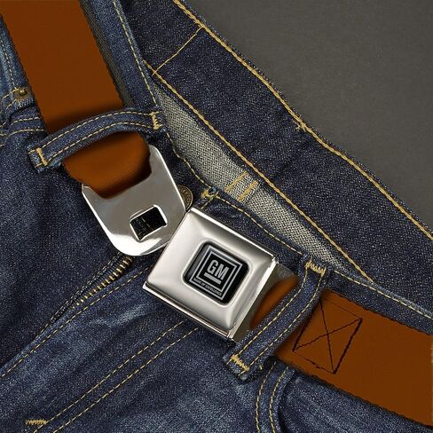 GM General Motors Belt, Seatbelt Buckle, GM Logo Brown in Saudi Arabia