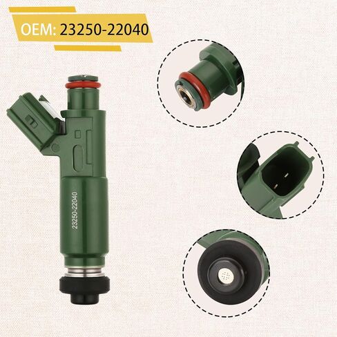 1ZZ-Motor 1.8 حاقن الوقود، متوافق مع/تويوتا 2000-2004 كورولا سيليكا ماتريكس 1.8 لتر، متوافق مع/بونتياك فيبي |مجموعة من 4| |OE#23250-22040| in Saudi Arabia