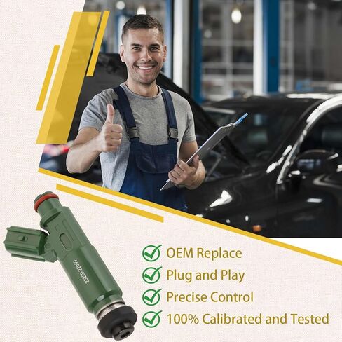 1ZZ-Motor 1.8 حاقن الوقود، متوافق مع/تويوتا 2000-2004 كورولا سيليكا ماتريكس 1.8 لتر، متوافق مع/بونتياك فيبي |مجموعة من 4| |OE#23250-22040| in Saudi Arabia