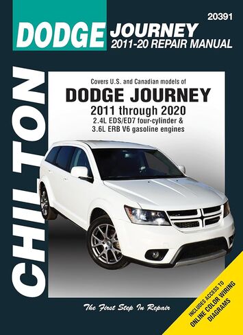 Haynes Dodge Journey (2011–2020) Chilton Repair Manual | Covers 2.4L EDS/ED7 & 3.6L ERB Gas Engines – Maintenance, Repair & Wiring Diagrams in Saudi Arabia