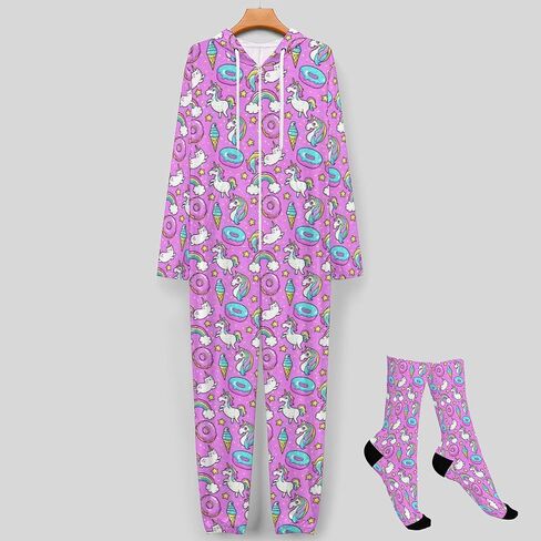 مجموعات بيجامات للأزواج، ملابس نوم بغطاء للرأس للنساء والرجال من قطعة واحدة in Kuwait