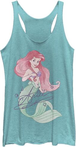 تيشيرت نسائي بدون أكمام The Little Mermaid Ariel Watercolor Signature Racerback in Saudi Arabia