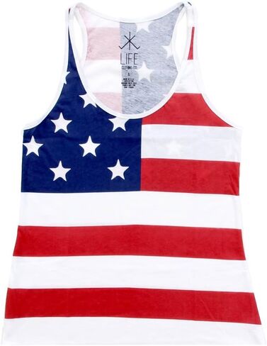 USA American Flag Juniors Tank Top (Juniors Medium) in Saudi Arabia