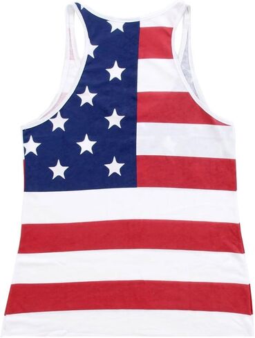 USA American Flag Juniors Tank Top (Juniors Medium) in Saudi Arabia