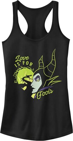 قميص Junior's Sleeping Beauty Maleficent Love مخصص لـ Fools Racerback بدون أكمام in Saudi Arabia