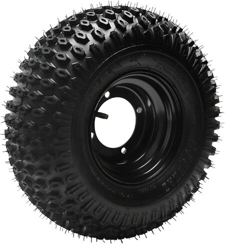 16x8-7 ATV Wheel and Tire Set - 7" Rims 4PR Tubeless All Terrain Tires 4 Stud 110mm Bolt Pattern for UTV, ATV, Buggy, Lawn Equipment in Kuwait