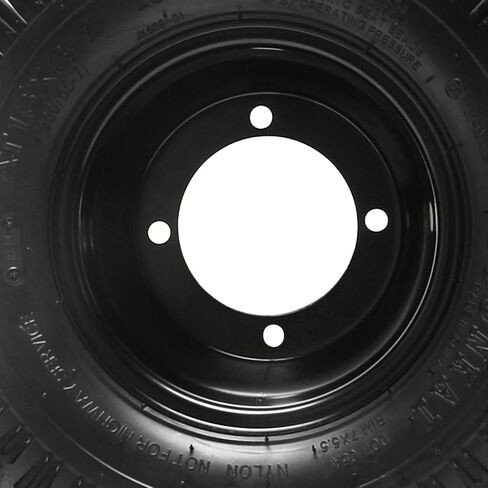 16x8-7 ATV Wheel and Tire Set - 7" Rims 4PR Tubeless All Terrain Tires 4 Stud 110mm Bolt Pattern for UTV, ATV, Buggy, Lawn Equipment in Kuwait