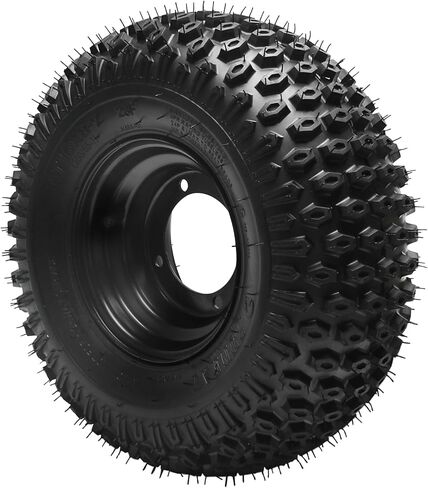 16x8-7 ATV Wheel and Tire Set - 7" Rims 4PR Tubeless All Terrain Tires 4 Stud 110mm Bolt Pattern for UTV, ATV, Buggy, Lawn Equipment in Kuwait