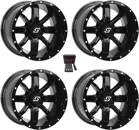 عجلات سيدونا هولو بوينت ATV باللون الأسود 14x8/14x10 Can-Am Commander Maverick Renegade Outlander Defender in Kuwait